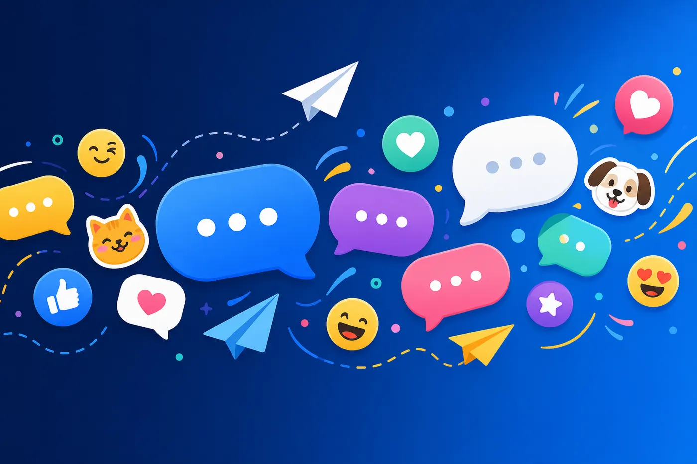 Download Telegram banner showing desktop and mobile clients ready to install