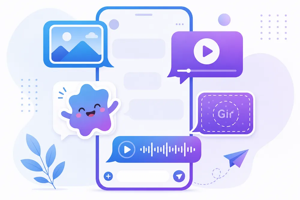 Telegram Saved Messages and large file sharing tip illustration