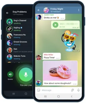 Telegram Android and iPhone download preview